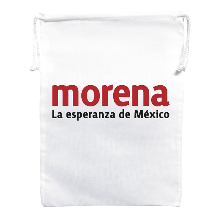 morral blanco impreso